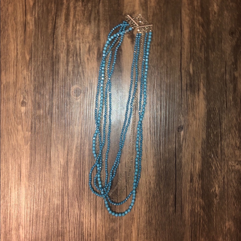 turquoise layer necklace
